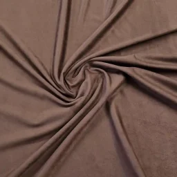 Rich suede-effect stretch fabric (chocolate)