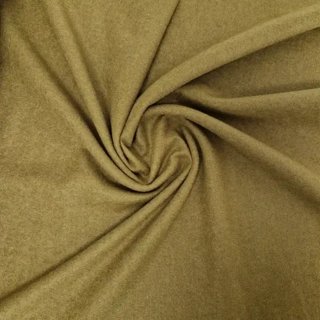 Vibrant olive green wool mix Melton coating