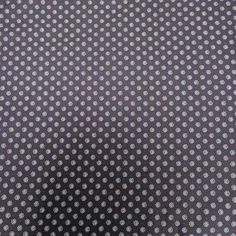 100% cotton poplin print, "Savile Row" (navy) - Image 2
