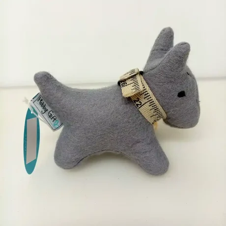 "Scotty" handmade felt dog pincushion