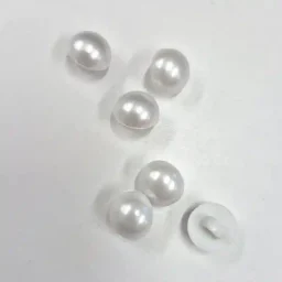Domed shank pearl-effect buttons, 11mm