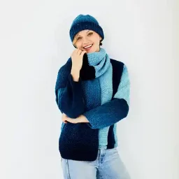 10188 Ladies' Sweater, Hat & Scarf