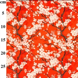 Rose & Hubble 100% cotton poplin print, "Japanese Cherry"