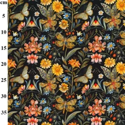 Rose & Hubble 100% cotton poplin print, "Botanicals"