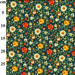 Rose & Hubble 100% cotton poplin print, "Camomile Lawn"