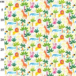 Rose & Hubble 100% cotton poplin print, "Safari"