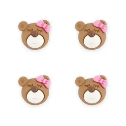 "Betty" bear cub 3D button (20mm)