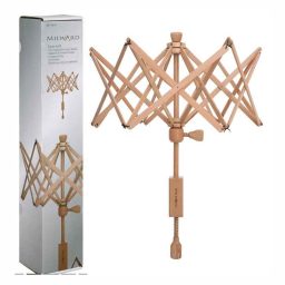 Traditional beechwood table "yarn swift" winder