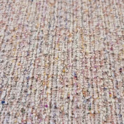 Polycotton tweed with lurex (blush pink)