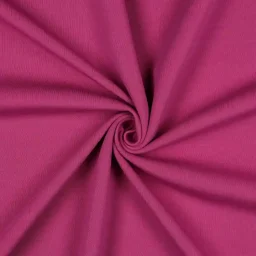 Stretch cotton interlock jersey, Fuchsia