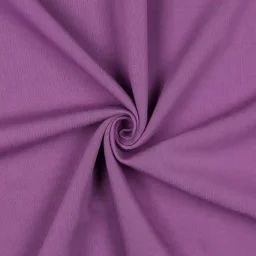 Stretch cotton interlock jersey, Purple