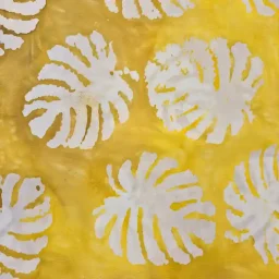 John Louden 100% cotton, batik print (ochres and yellows)