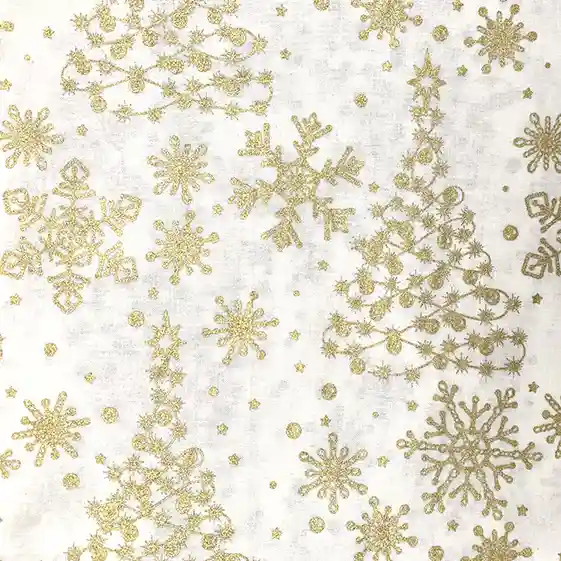 John Louden 100% craft cotton "NY Fairytale" (cream/gold)