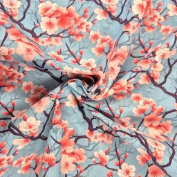 Rose & Hubble 100% cotton poplin "Japanese Garden"