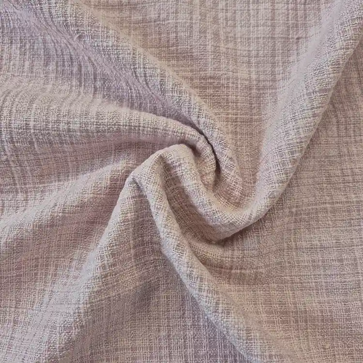 Classic, blush pink textured 100% cotton