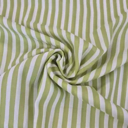 Lime stripe lyocell (viscose)