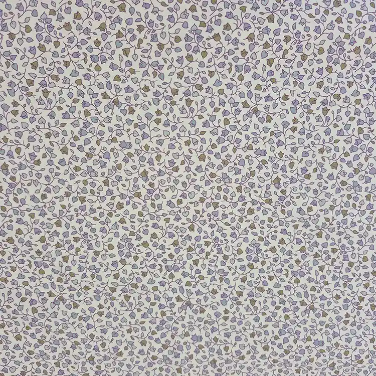 Soft twill-weave 100% cotton (lilac/ivory) - Image 2