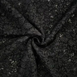 Black corded lace